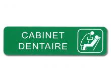 Plaque de signalisation cabinet dentaire